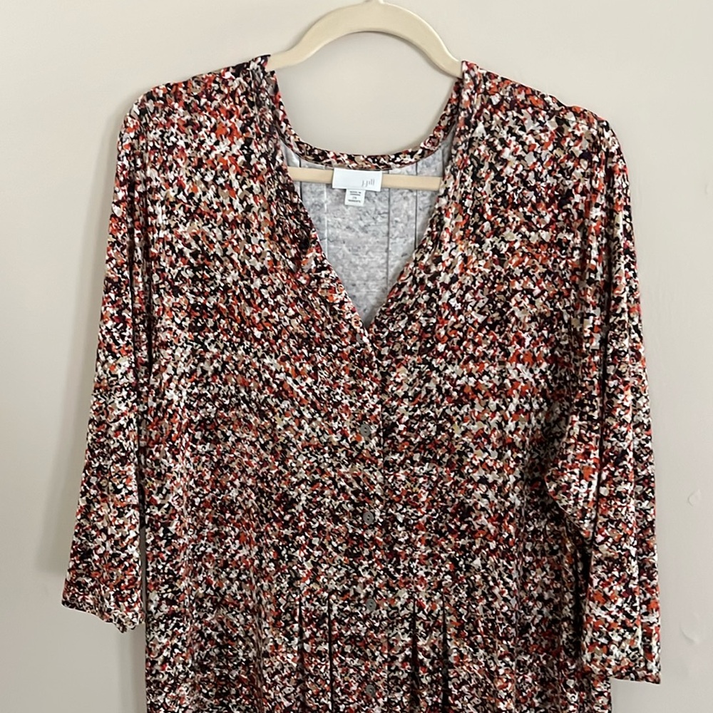 J. Jill jersey button-up dress